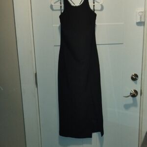 Tahari Black Maxi Cocktail Dress